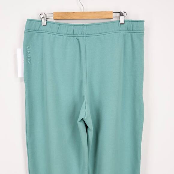 NWT Athleta Forever Fleece High-Rise Fleece Jogger In Juniper Green Size Large - Picture 6 of 10